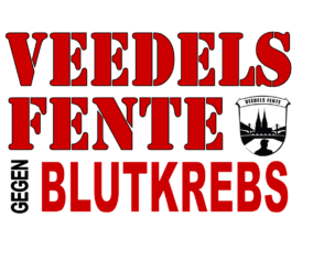 Veedels Fente gegen Blutkrebs-Logo