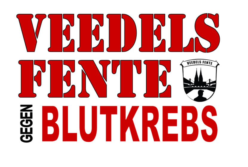 Veedels Fente gegen Blutkrebs-Logo