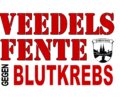 Veedels Fente gegen Blutkrebs-Schriftzug.