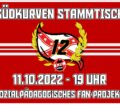 "Südkurvenstammtisch 11. Oktober 2022, ab 19 Uhr im Kölner Fanprojekt"-Flyer