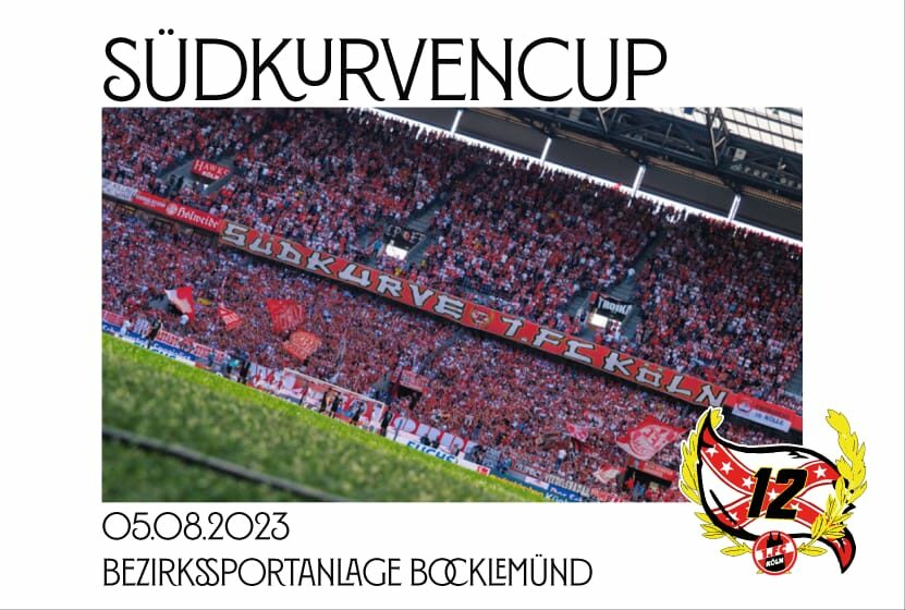 Bild zeigt die Südkurve im Müngersdorfer Stadion.