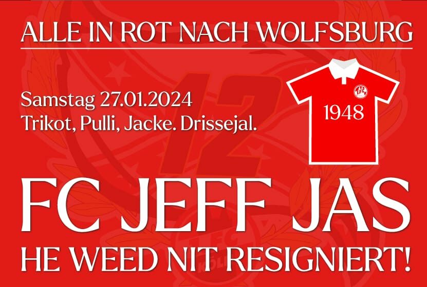 ALLE IN ROT NACH WOLFSBURG