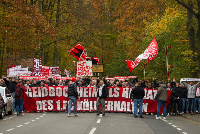 Demonstration zum Erhalt des Geißbockheims